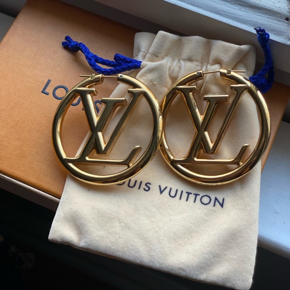 Louis Vuitton Jewelry - Authentic Louis Vuitton large earrings. Receipt attached